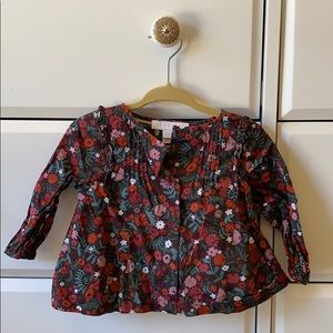Burberry Floral button up blouse